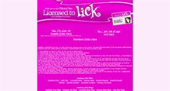 Desktop Screenshot of licensedtolick.com