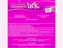 Tablet Screenshot of licensedtolick.com
